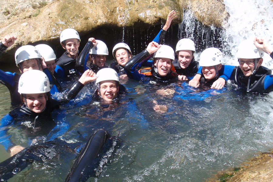 Canyoning met ons team.